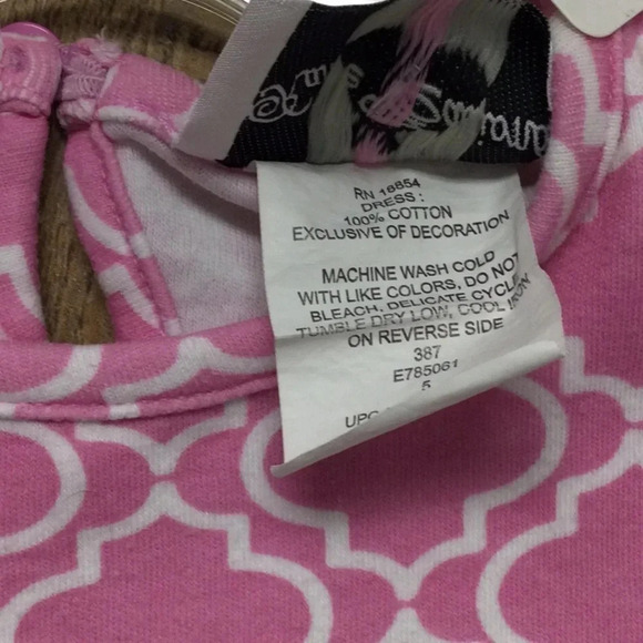 Like New Rare Editions Pink Lace Trim Dress size 5 - Picture 7 of 7